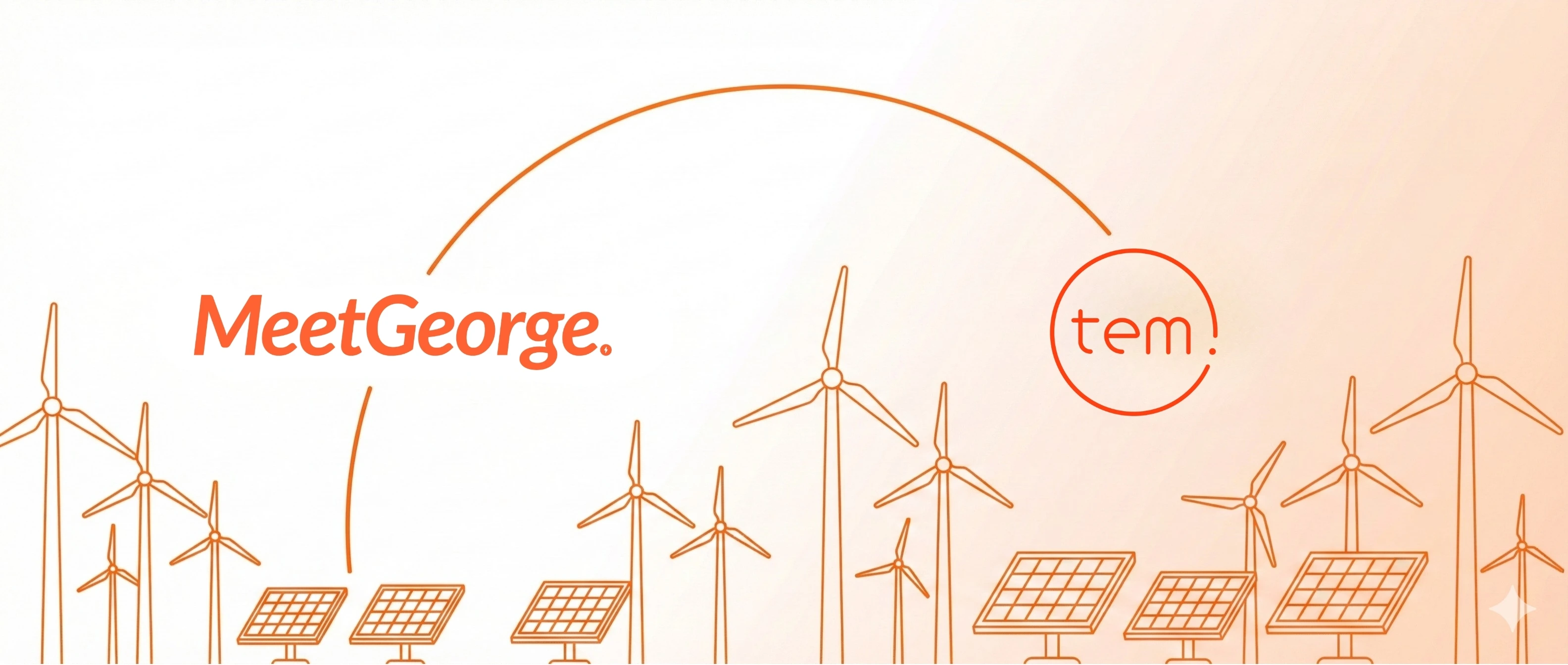 Meet George and Tem Energy partnership announcement - AI-powered renewable energy for UK businesses